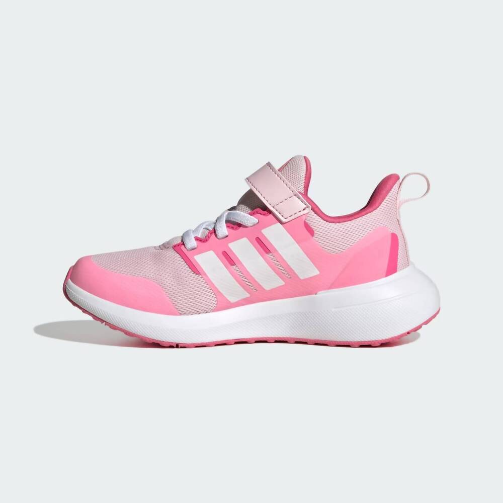 NEW ADIDAS women's fortarun 2.0 cloudfoam elastic lace top strap shoes in beam p